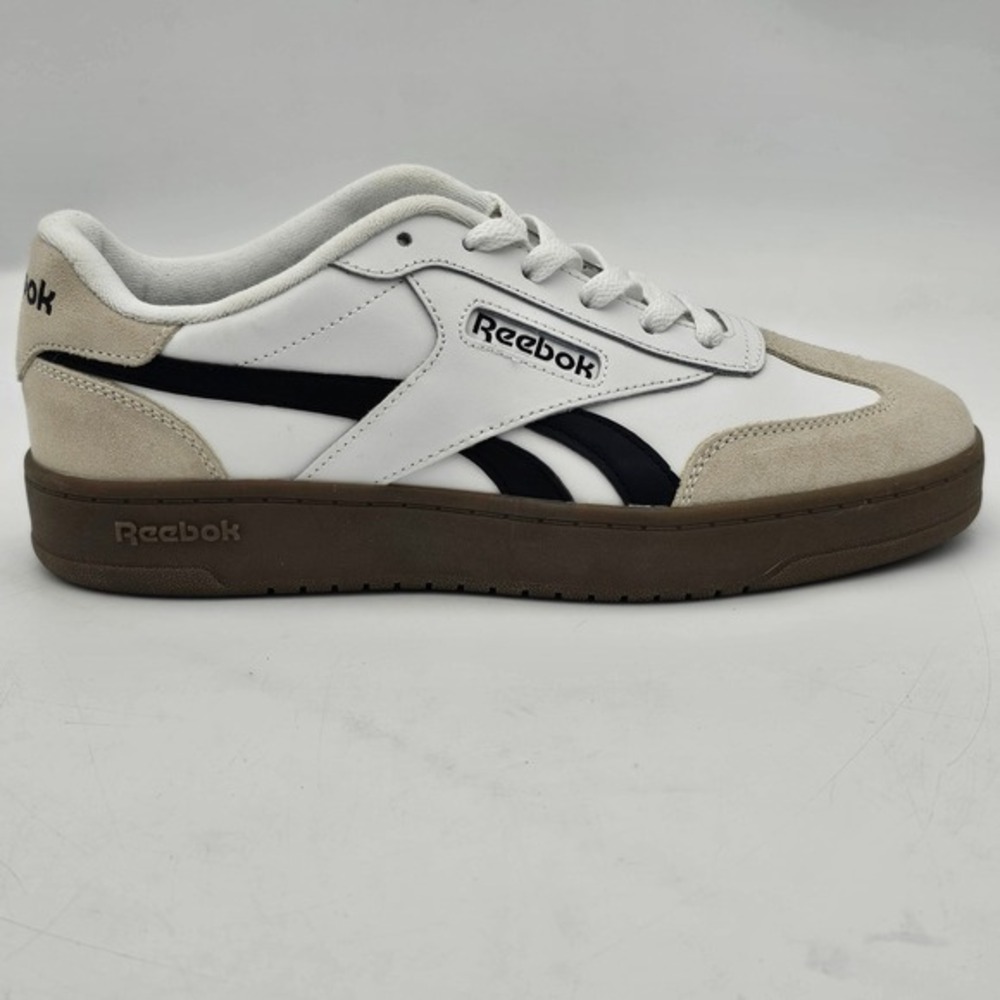 Reebok Forte Lounger Shoes WOMENS White‎ Cream Black Lace Up Sneakers SIZE 8